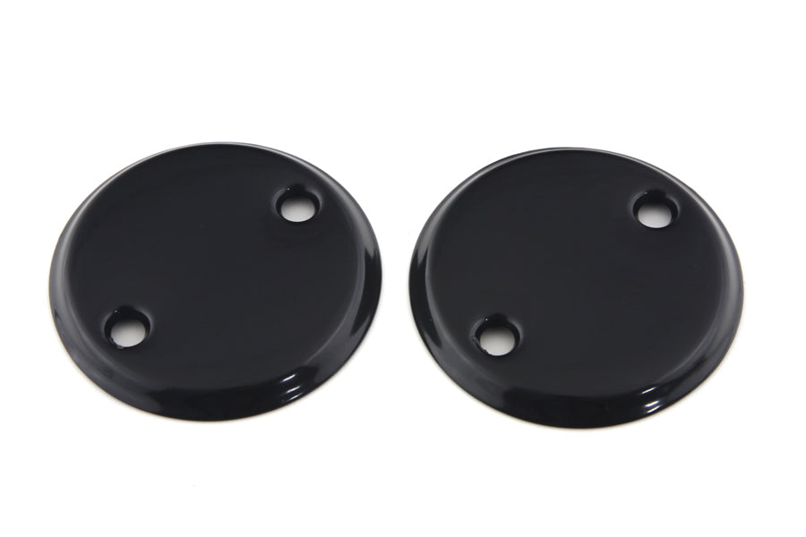 HARLEY 45 Zoll Inspektionsdeckel-Set Schwarz Passend für 1932-1964 G, 1936-1952 W,