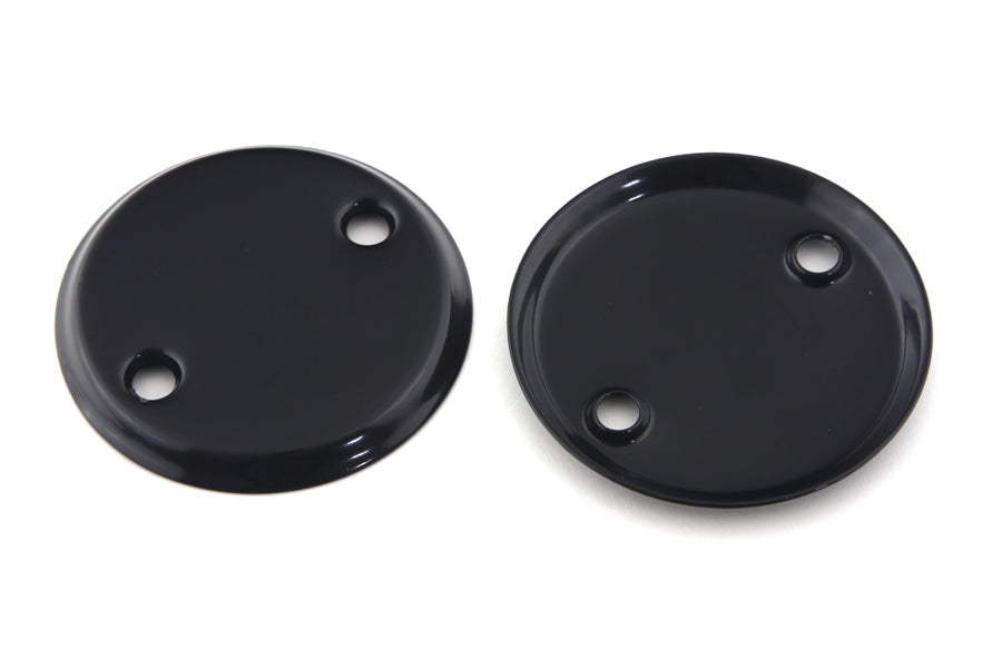 HARLEY 45 Zoll Inspektionsdeckel-Set Schwarz Passend für 1932-1964 G, 1936-1952 W,