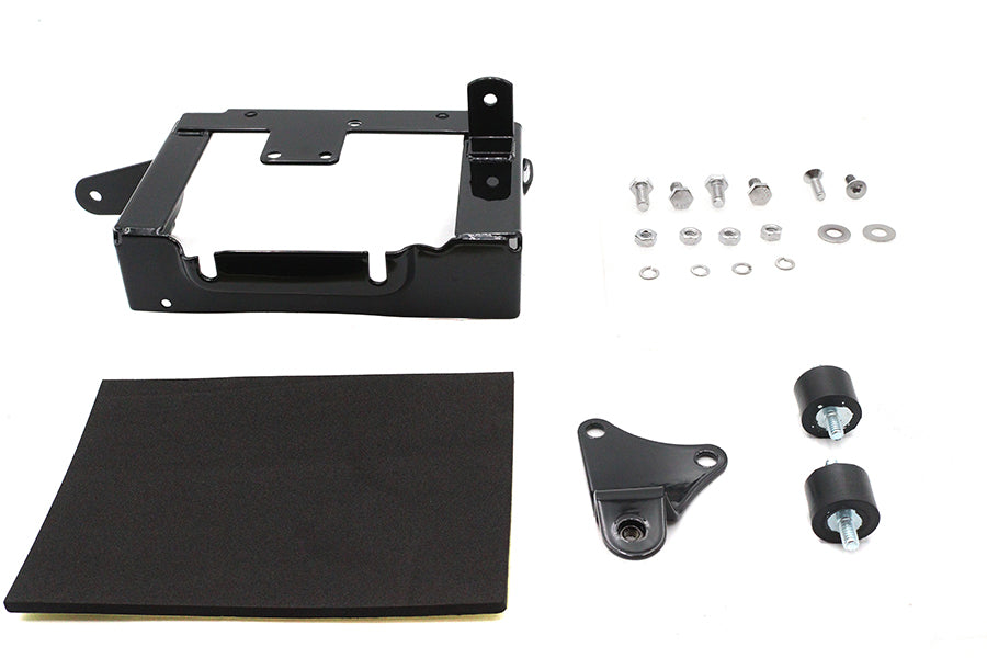 HARLEY Schwarzer Batteriehalter-Kit Passend für 1970–1979 FLH,
