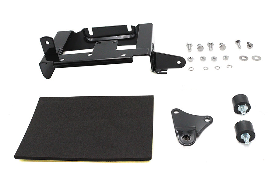HARLEY Schwarzer Batteriehalter-Kit Passend für 1970–1979 FLH,