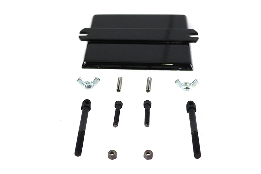 HARLEY 45 Zoll W/G Batteriebox Deckelkit Schwarz Passend für 1937-1952 W, 1929-1936 R, 1933-1963 G,