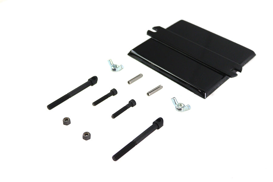 HARLEY 45 Zoll W/G Batteriebox Deckelkit Schwarz Passend für 1937-1952 W, 1929-1936 R, 1933-1963 G,