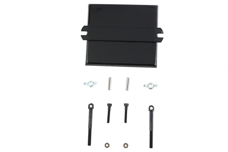 HARLEY 45 Zoll W/G Batteriebox Deckelkit Schwarz Passend für 1937-1952 W, 1929-1936 R, 1933-1963 G,