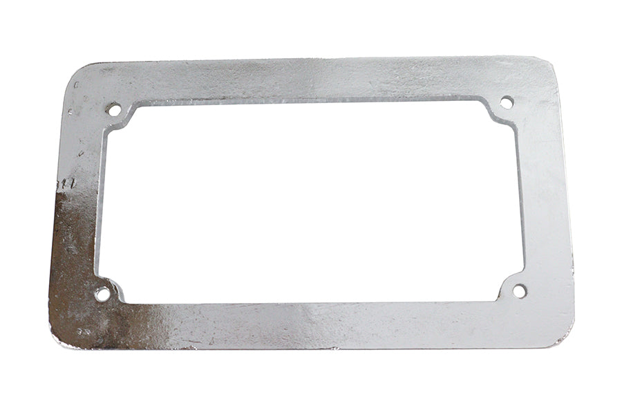 HARLEY Nummernschildrahmen maltesischer Stil Chrom Passend für 0-  Custom, Anwendung für 4 X 7-1/2" Nummernschild