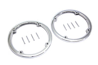 HARLEY Chromblende für hintere Tour-Pak Lautsprecher, passend für 1998-2013 FLHTCU, 1998-2013 FLHTK, 1998-2013 F