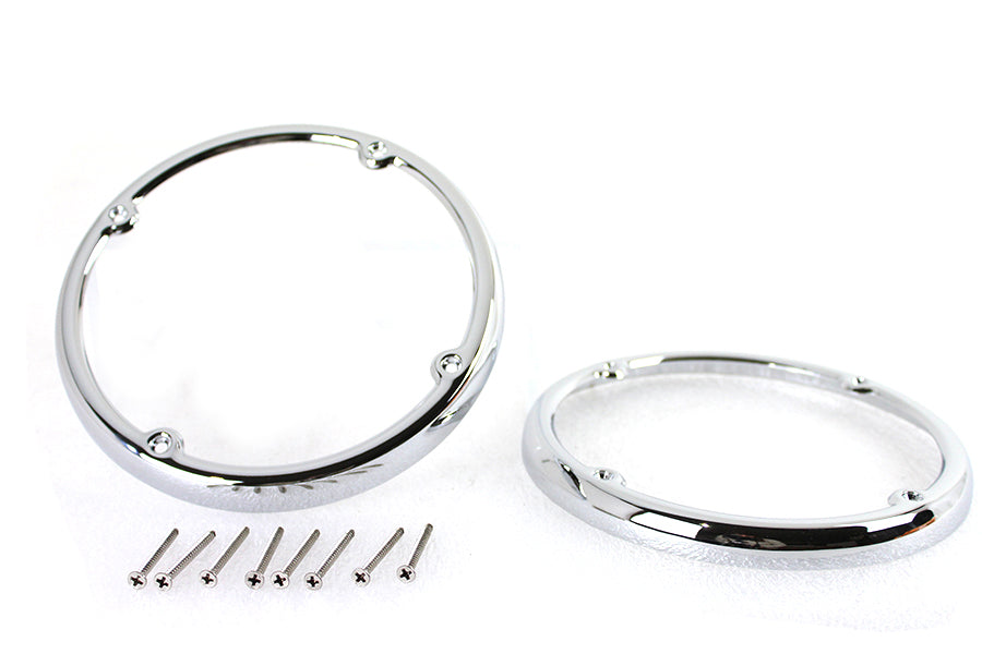 HARLEY Chrom Heck Tour-Pak Lautsprecherblenden-Set Passend für 2014-UP FLHTCU, 2014-UP FLHTK, 2014-UP FLTRU,