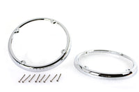 HARLEY Chrom Heck Tour-Pak Lautsprecherblenden-Set Passend für 2014-UP FLHTCU, 2014-UP FLHTK, 2014-UP FLTRU,