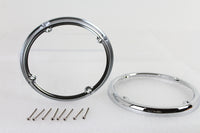 HARLEY Chrom Heck Tour-Pak Lautsprecherblenden-Set Passend für 2014-UP FLHTCU, 2014-UP FLHTK, 2014-UP FLTRU,