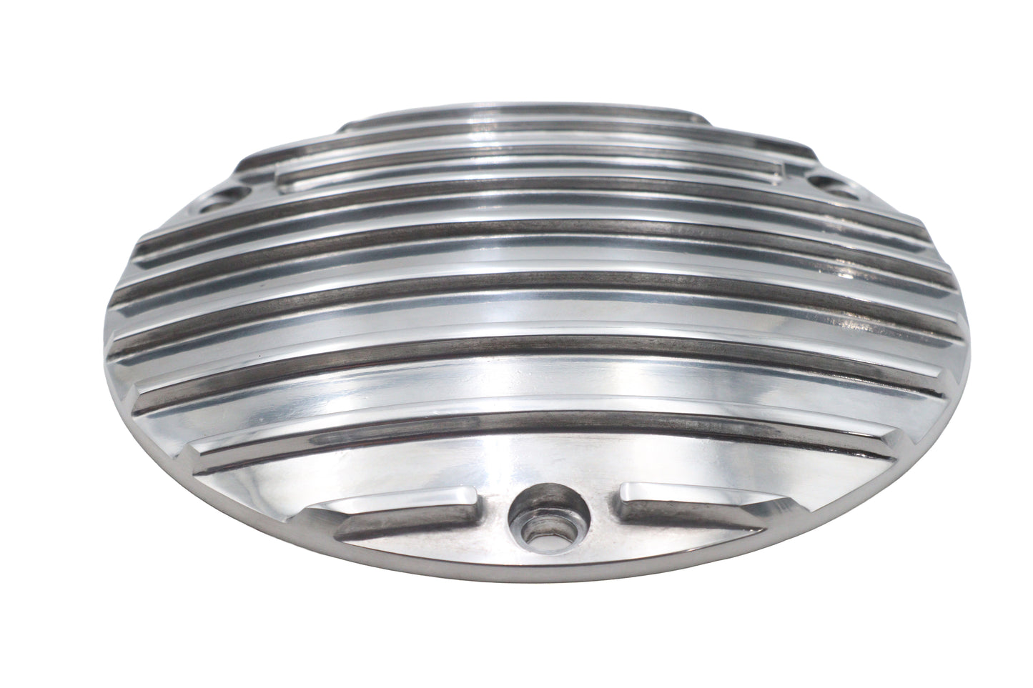 HARLEY Rippen-Derby-Deckel poliert, passend für 1971-1984 FX, 1970-1984 FL, 1984-1998 FXST, 1986-1998