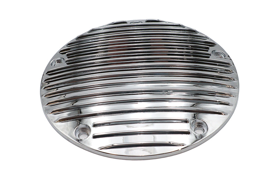 HARLEY Finned Derby-Deckel Chrom Passt für 1999–2015 FLT, 1999–2017 FXD, 1999–2018 FLST, 1999–2018