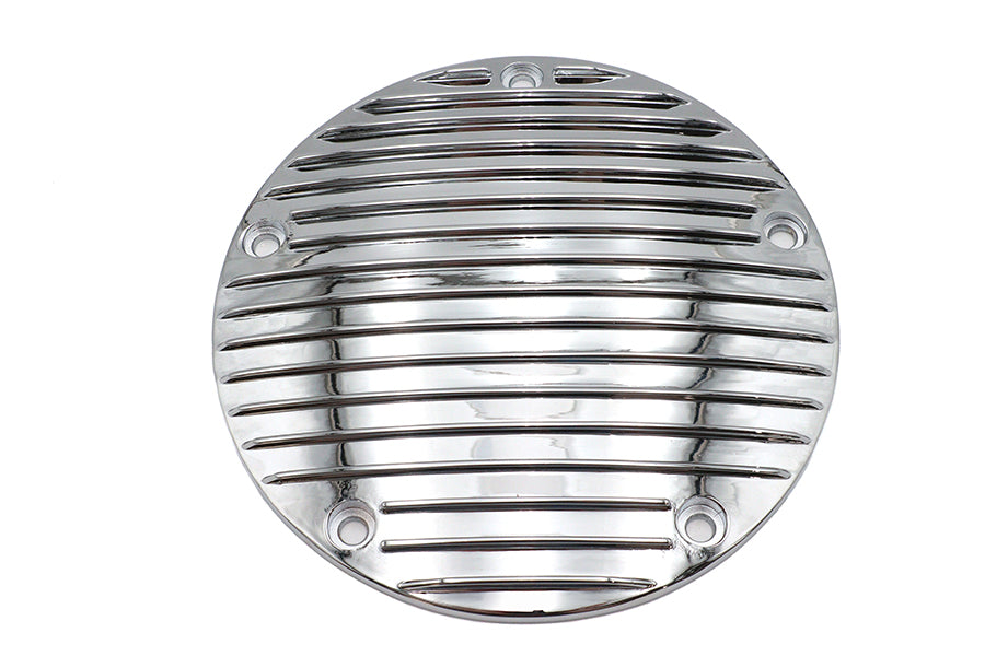 HARLEY Finned Derby-Deckel Chrom Passt für 1999–2015 FLT, 1999–2017 FXD, 1999–2018 FLST, 1999–2018