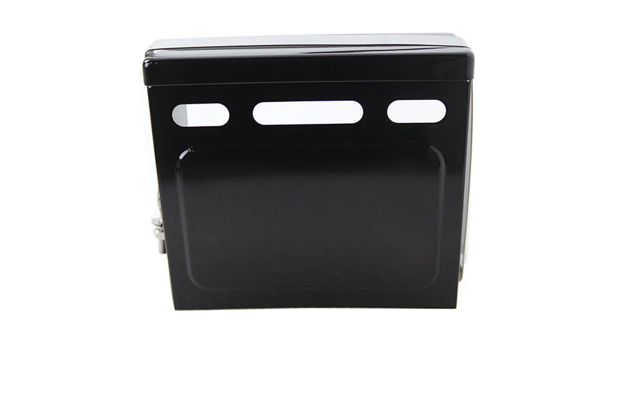HARLEY Schwarze Batterieabdeckung Kit passend für 1973-1984 FXE,