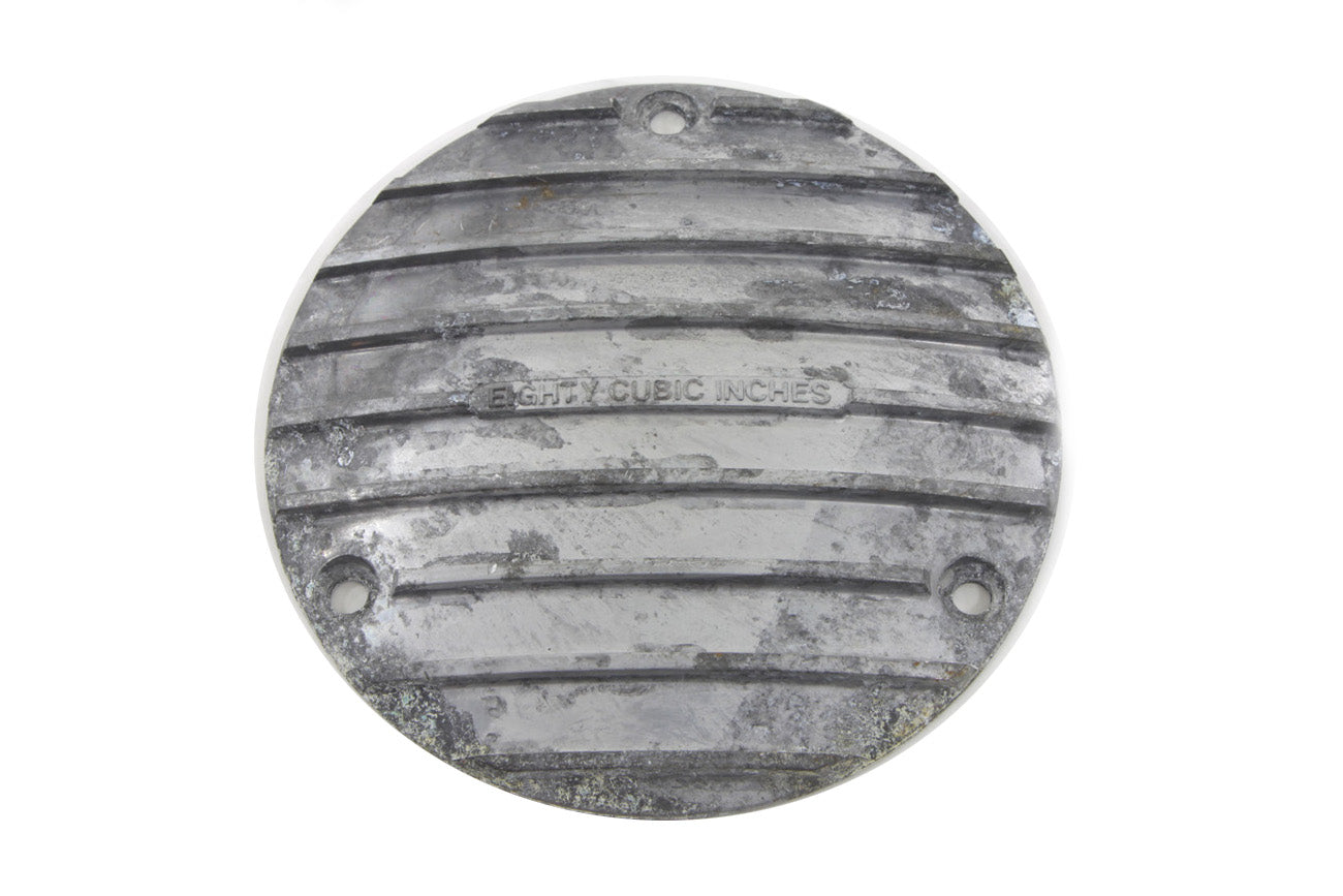 HARLEY 80 Derby Cover aus Naturlegierung passend für 1970–1999 FL,