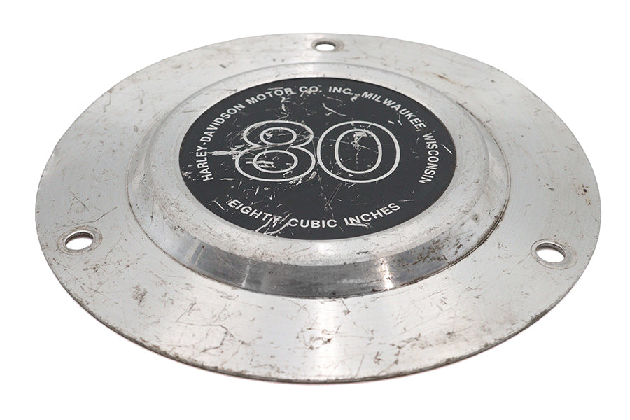 HARLEY Replika AMF 80 Zoll 3-Loch Derby Cover Chrom Passend für 1970-1984 FL,   1971-1984 FX,   1984-1998