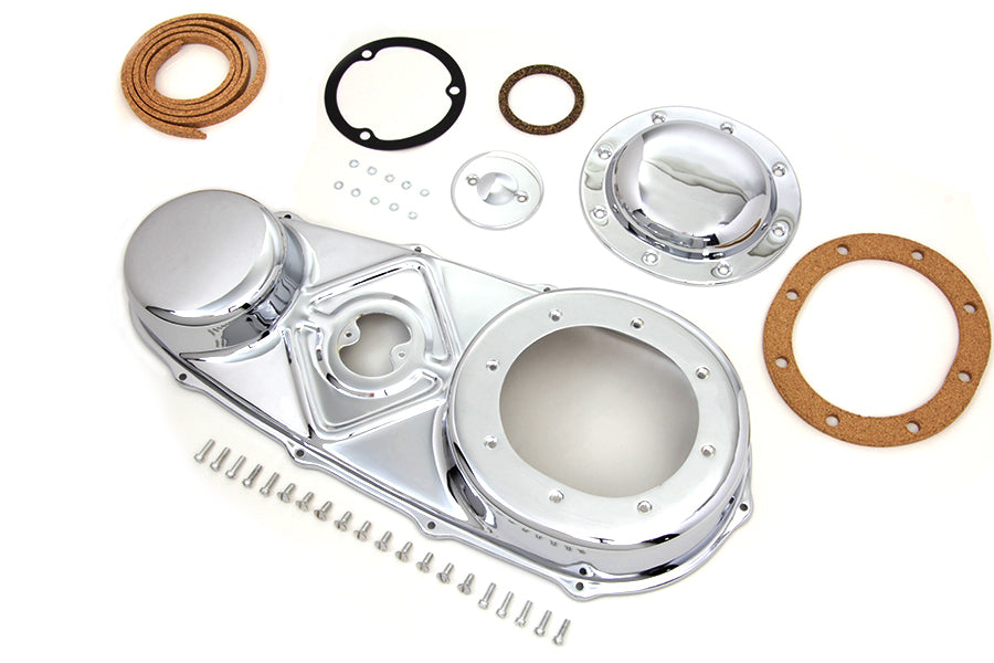HARLEY Äußerer Primärdeckel-Kit Chrom Passt für 1955-1964 FL, 1936-1952 EL,