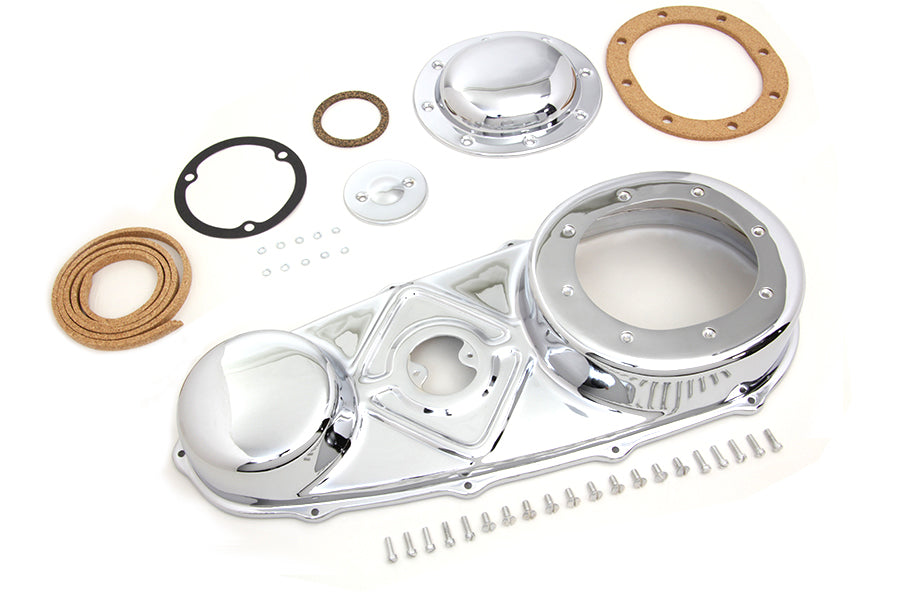 HARLEY Äußerer Primärdeckel-Kit Chrom Passt für 1955-1964 FL, 1936-1952 EL,