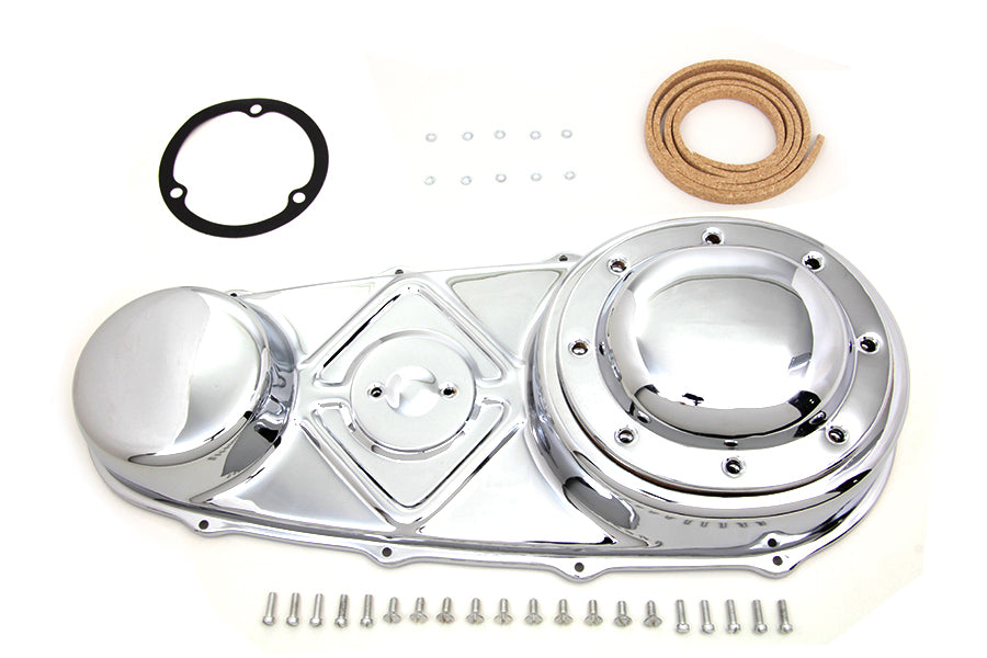 HARLEY Äußerer Primärdeckel-Kit Chrom Passt für 1955-1964 FL, 1936-1952 EL,