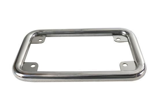 HARLEY License Plate Frame Stainless Fits 0-  Custom, application for 4 x 7" plates."