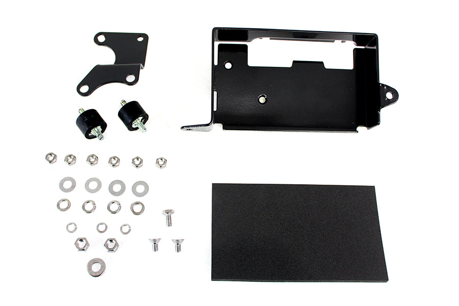 HARLEY Batteriehalter-Kit Schwarz, passend für 1973–1979 FX,