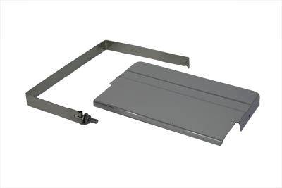 HARLEY Batterie-Abdeckung oben und Riemen-Set, passend für 1970-1984 FLH,
