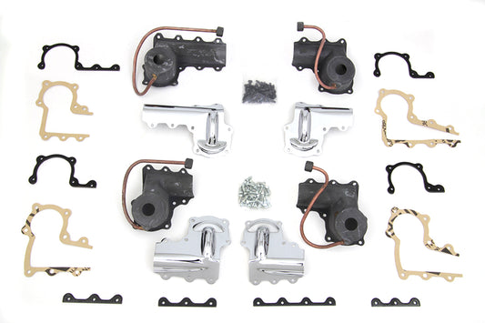 HARLEY Lower Valve Spring Cup Set Parkerized fits 1938-1940 EL,   1941-1947 FL,