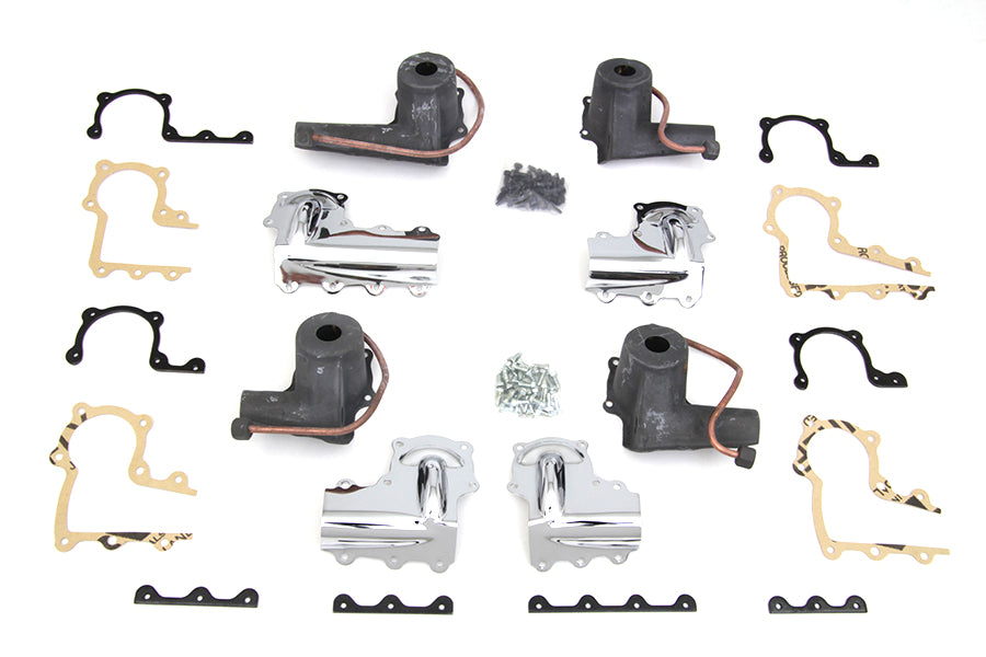 HARLEY Lower Valve Spring Cup Set Parkerized fits 1938-1940 EL,   1941-1947 FL,