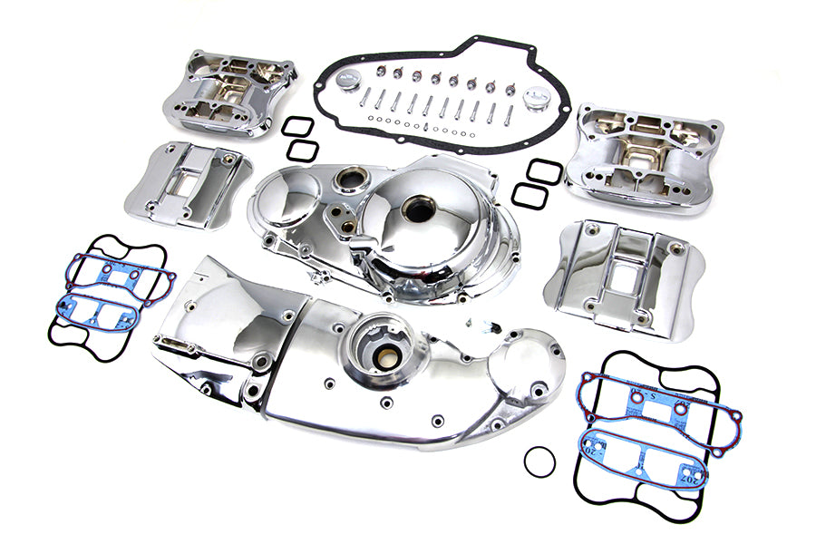 HARLEY Verchromtes Motorverschönerungs-Kit passend für XL-Modelle von 1986-1990,