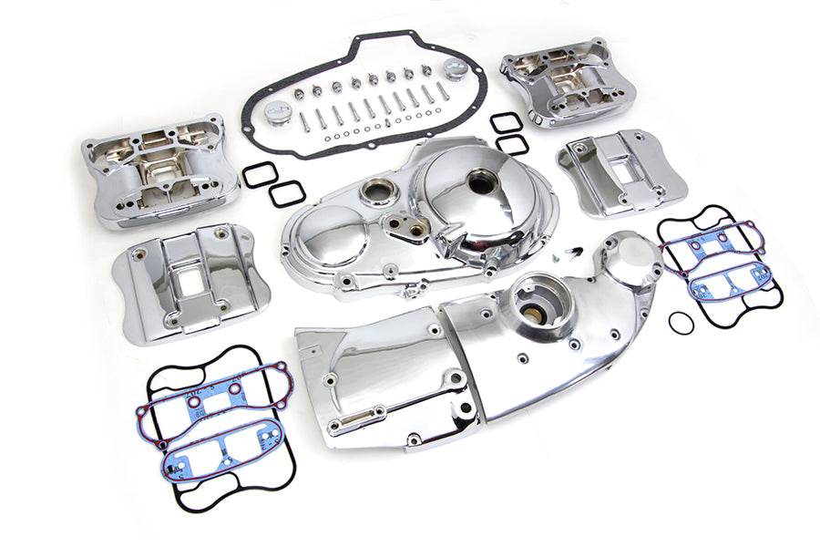 HARLEY Verchromtes Motorverschönerungs-Kit passend für XL-Modelle von 1986-1990,