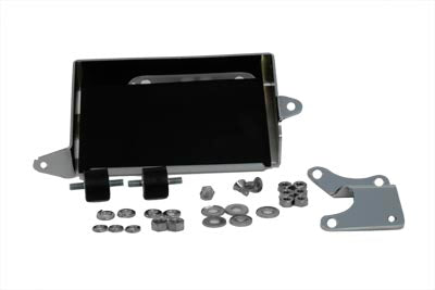 HARLEY verchromter Batteriehalter-Kit passend für 1973–1979 FXE,