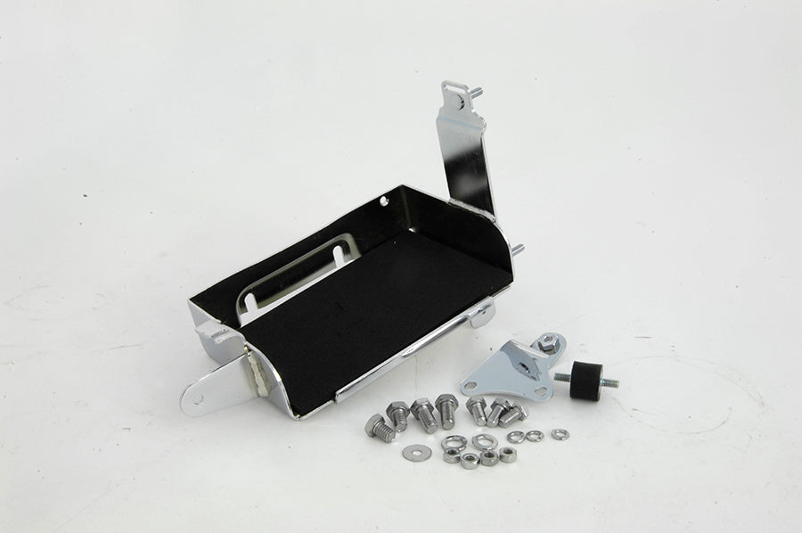 HARLEY Chrom Batteriehalter Kit Passend für 1965-1969 FL,