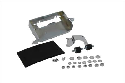 HARLEY Chrom Batteriehalter Kit passend für 1980-1984 FXE, 1981-1984 FLHS-80, Ende 1981-Ende 1984