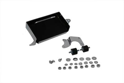 HARLEY Chrom Batteriehalter Kit passend für 1980-1984 FXE, 1981-1984 FLHS-80, Ende 1981-Ende 1984