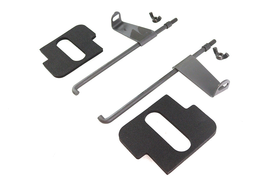 HARLEY Batteriestangensatz parkert mit Flagge und Polstern Passend für 1936-1952 EL, 1938-1948 UL, 1941-1957