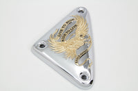 HARLEY Eagle Spirit Zündmodulabdeckung Goldeinlage Passend für 1982-2003 XL,