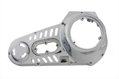 HARLEY Chrome Outer Primary Cover Fits 0-  Custom, application with milled slots for belt drive mode