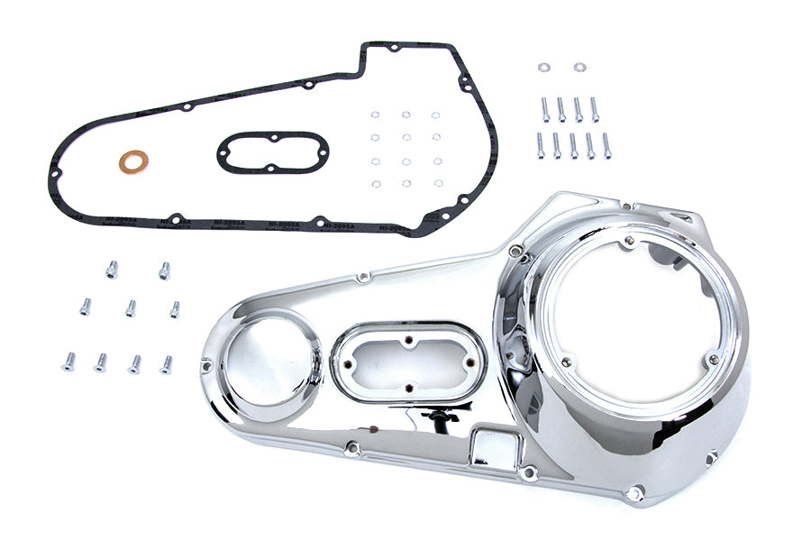 HARLEY Chrom-Außenprimärdeckel-Kit passend für 1971-1984 FXE,