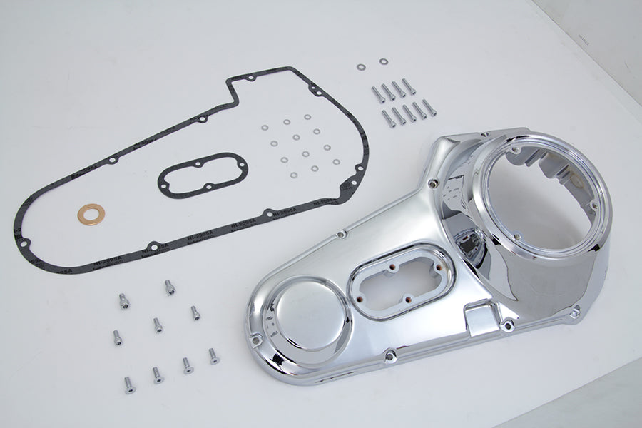 HARLEY Chrom-Außenprimärdeckel-Kit passend für 1971-1984 FXE,