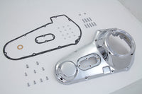 HARLEY Chrom-Außenprimärdeckel-Kit passend für 1971-1984 FXE,