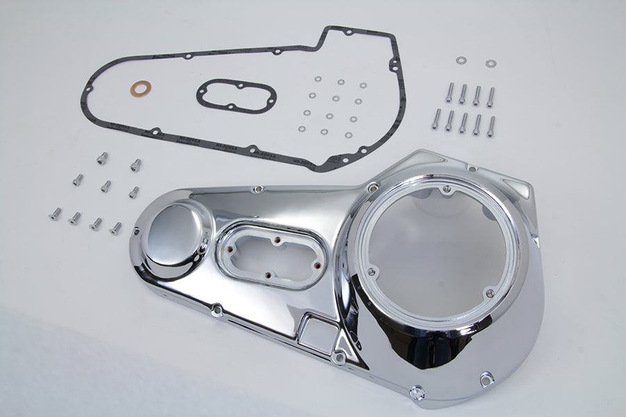 HARLEY Chrom-Außenprimärdeckel-Kit passend für 1971-1984 FXE,