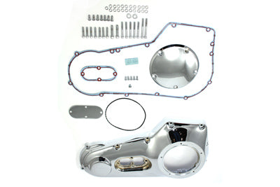 HARLEY Verchromter äußerer Primärabdeckungssatz Passend für 1995-2006 FXST, 1994-2005 FXD, 1994-2005 FXDWG, 199