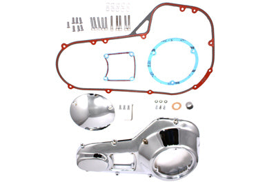 HARLEY Chrom-Primärdeckel-Kit außen passend für 1985–1988 FLT, 1985–1988 FXR,