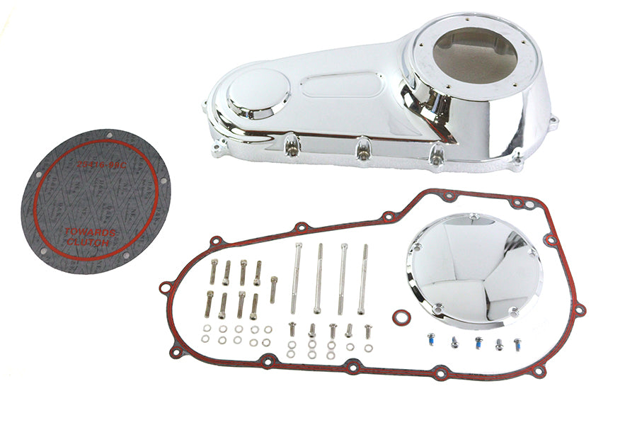 HARLEY Chrom-Primärdeckel-Kit passt für 2006-2017 FXDWG, 2007-2017 FXST,