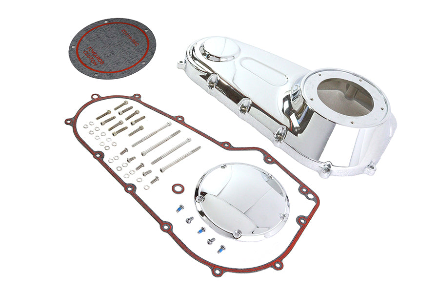 HARLEY Chrom-Primärdeckel-Kit passt für 2006-2017 FXDWG, 2007-2017 FXST,