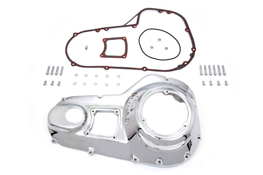 HARLEY Verchromter äußerer Primärdeckelsatz, passend für 1989-1993 FXR, 1989-1993 FLT,