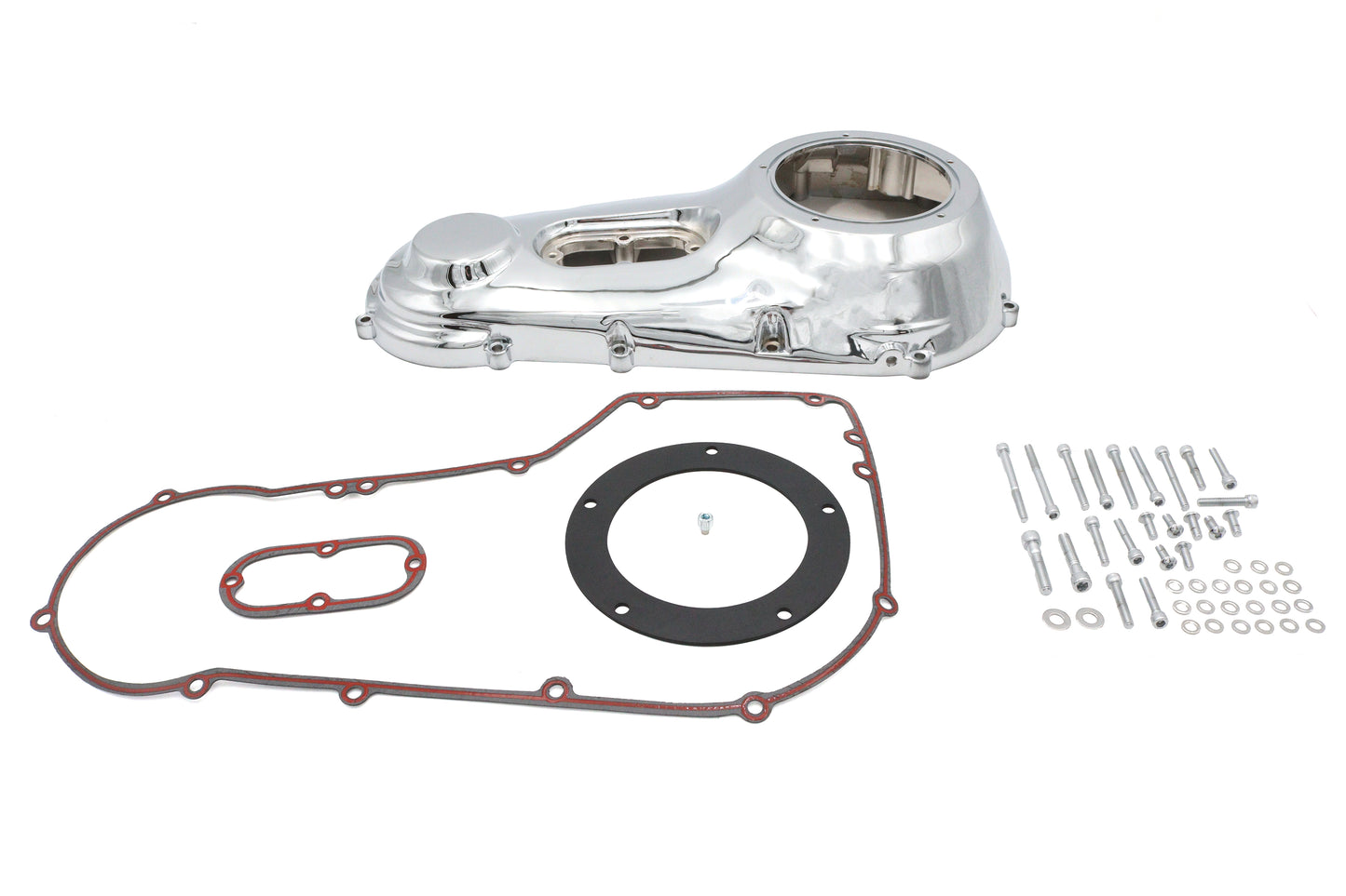 HARLEY Verchromter äußere Primärdeckel-Kit Passend für 1999–2006 FXST, 1999–2006 FLST, 1999–2005 FXD, 1999