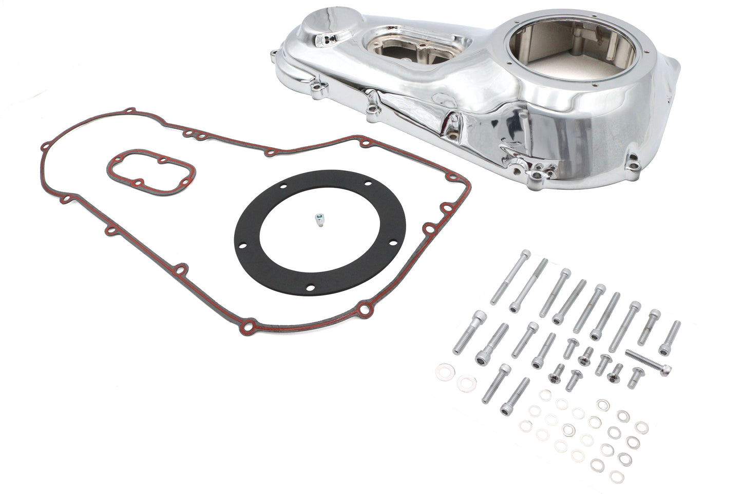 HARLEY Verchromter äußere Primärdeckel-Kit Passend für 1999–2006 FXST, 1999–2006 FLST, 1999–2005 FXD, 1999