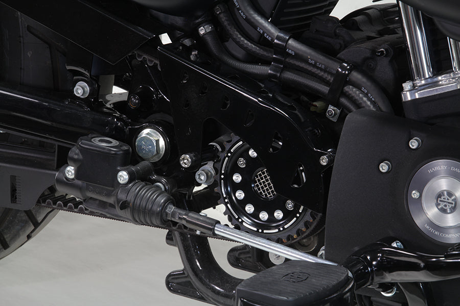 HARLEY Outlaw Black Riemenabdeckungssatz Passend für 2004-UP XL,