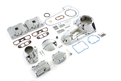 HARLEY Chrom Motor Abdeckungs Kit passend für 1987-1988 FXST, 1987-1988 FLST,