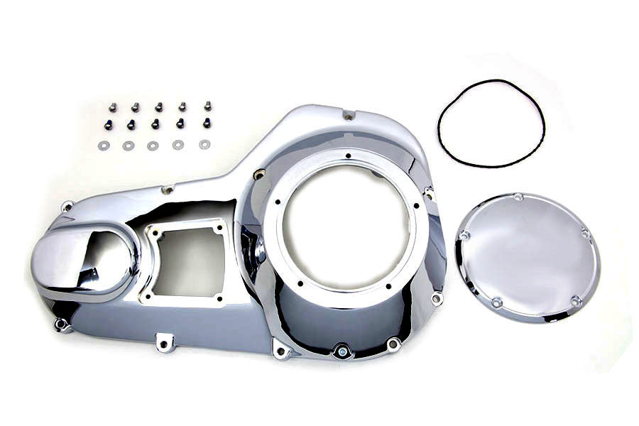 HARLEY Äußerer Primärdeckel Chrom Passend für 1994-1994 FXR,   1994-1998 FLT,