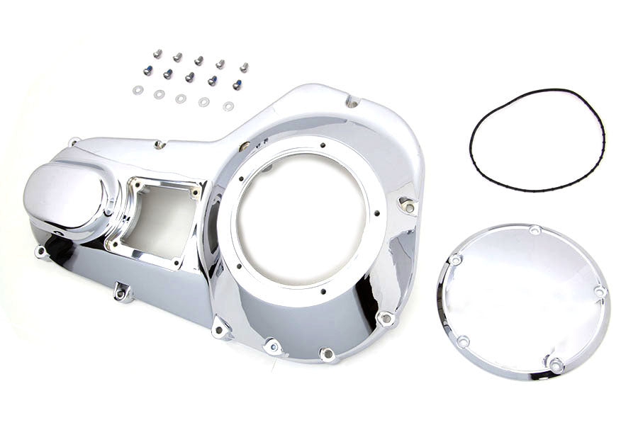 HARLEY Äußerer Primärdeckel Chrom Passend für 1994-1994 FXR,   1994-1998 FLT,